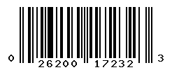 UPC barcode number 026200172323