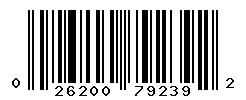 UPC barcode number 026200792392