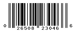 UPC barcode number 026508230466