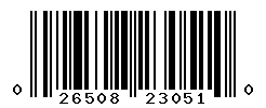 UPC barcode number 026508230510