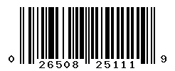 026508251119 barcode