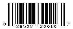 upc 026508300107 barcode image