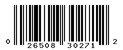 UPC barcode number 026508302712