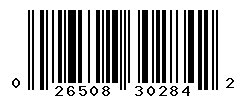 UPC barcode number 026508302842