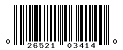 UPC barcode number 026521034140