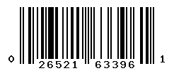 UPC barcode number 026521633961