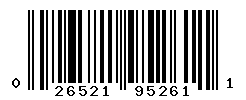UPC barcode number 026521952611