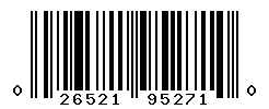 UPC barcode number 026521952710