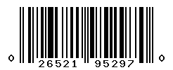 UPC barcode number 026521952970