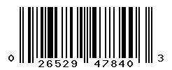 UPC barcode 026529478403