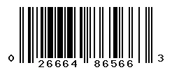 UPC barcode 026664865663