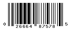 UPC barcode 026664875785