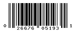 UPC barcode number 026676051931