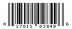 UPC barcode number 027011028496