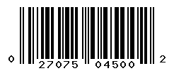 UPC barcode number 027075045002