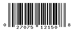 upc 027075121508 barcode image