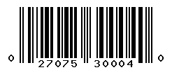 UPC barcode number 027075300040