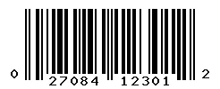 UPC barcode 027084123012