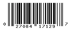 UPC barcode 027084171297