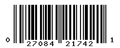 UPC barcode number 027084217421