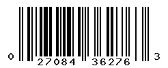 UPC barcode 027084362763