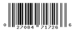 UPC barcode number 027084717266