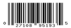 UPC barcode number 027108951935
