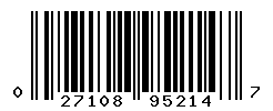 UPC barcode number 027108952147