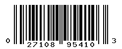 UPC barcode number 027108954103
