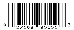 UPC barcode number 027108955513