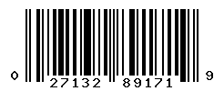 UPC barcode number 027132891719