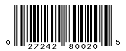 UPC barcode number 027242800205