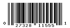 UPC barcode number 027328115551