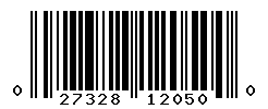 UPC barcode number 027328120500