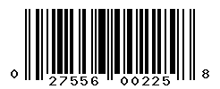 UPC barcode number 027556002258