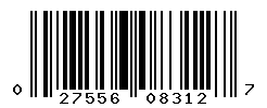 UPC barcode number 027556083127