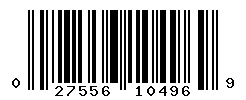 UPC barcode number 027556104969