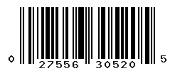 UPC barcode number 027556305205
