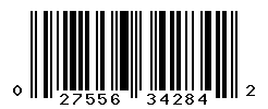UPC barcode number 027556342842