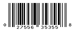 UPC barcode number 027556353558