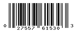 UPC barcode number 027557615303