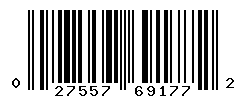 UPC barcode number 027557691772
