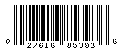 UPC barcode number 027616853936