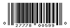 UPC barcode 027778005990