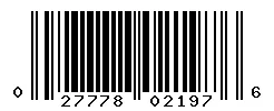 UPC barcode 027778021976