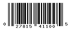 UPC barcode number 027815411005