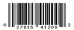 UPC barcode number 027815412002