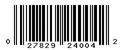 UPC barcode 027829240042