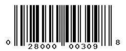 UPC barcode 028000003098