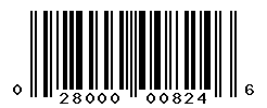 UPC barcode number 028000008246